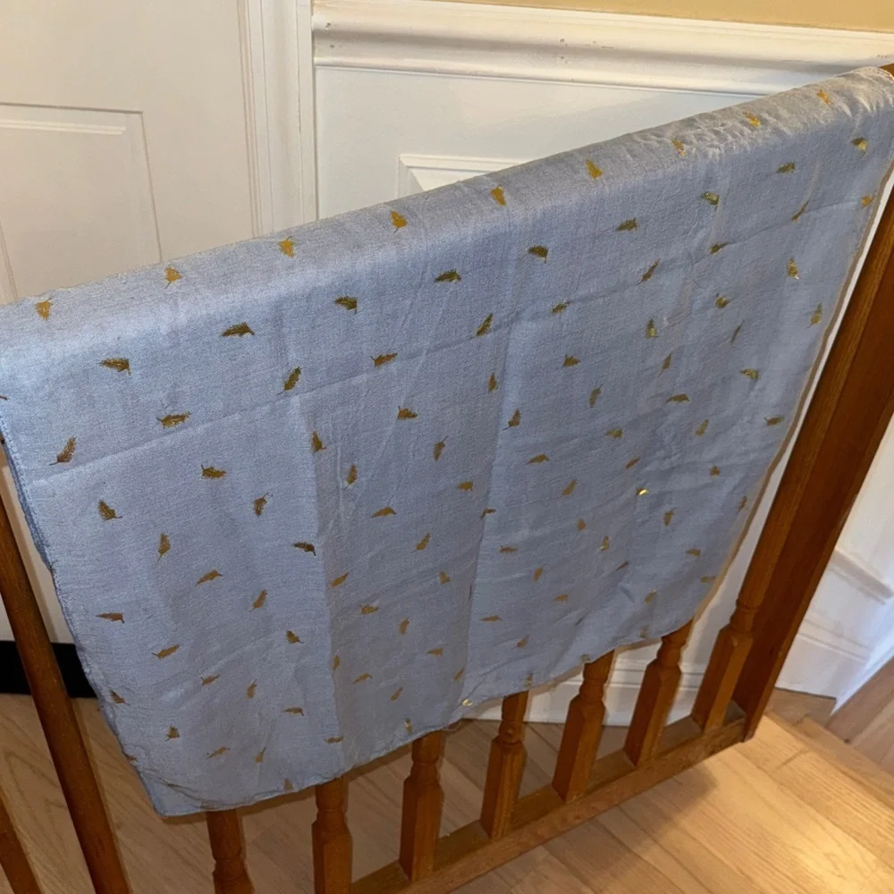 Blue and Gold Women's Scarf